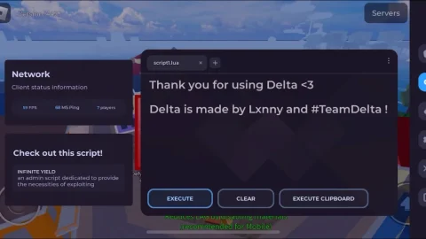 Delta Lua Executor для Роблокса на Андроид