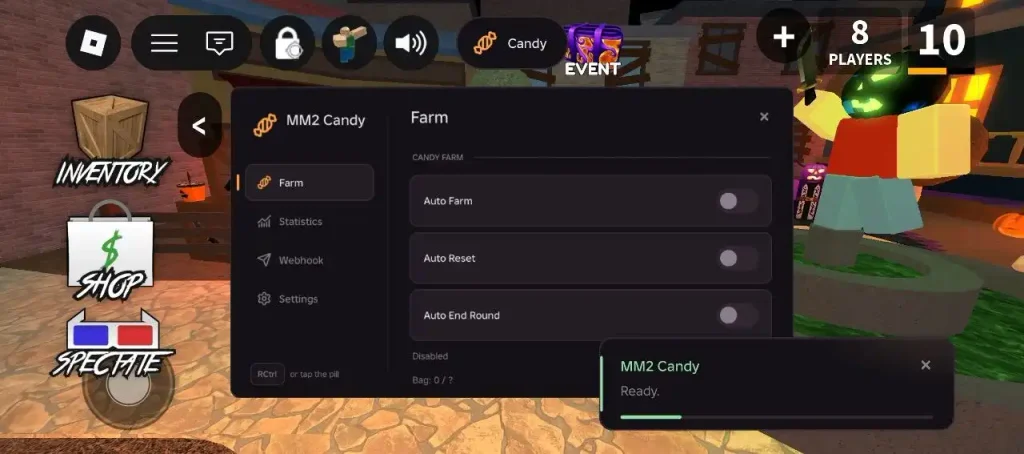 MM2 [Candy Farm] Без Ключа - Auto farm, Auto Reset