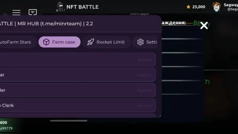 Скрипт на NFT Battle в Роблокс Без Ключа [Авто Фарм, Anti-AFK]
