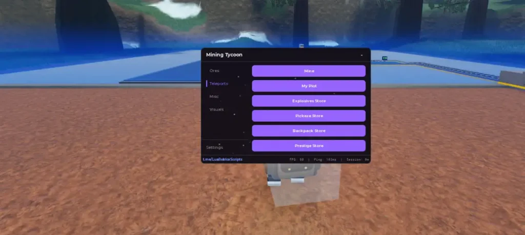 Скрипт на Ultimate Mining Tycoon в Roblox без ключа на Компьютеры и Телефоны