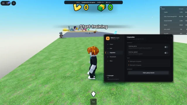 Скрипт на Lift a Cube в Roblox Без Ключа [Auto Roll, Auto Buy, Player]