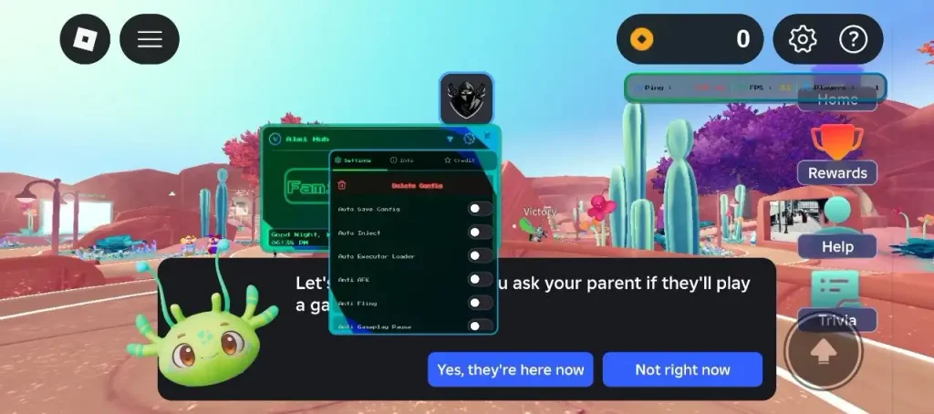 Скрипт на Family Zone Roblox Без Ключа [Esp]